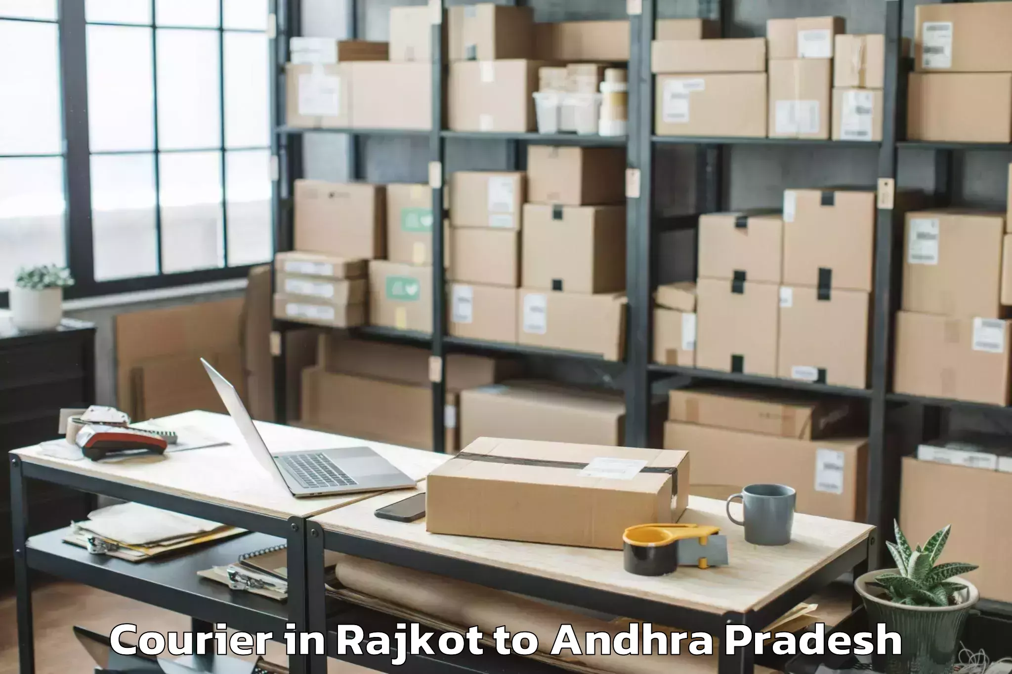 Hassle-Free Rajkot to Reddigudem Courier